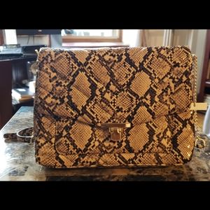 Snake print crossbody